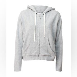Sincerely Jules for Bandier The Juniper Zip Up Hoodie in Heather Grey Size M